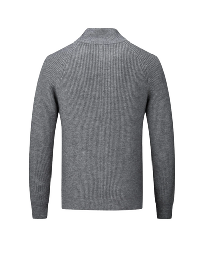 Finn - Merino Wool Zipped Cardigan