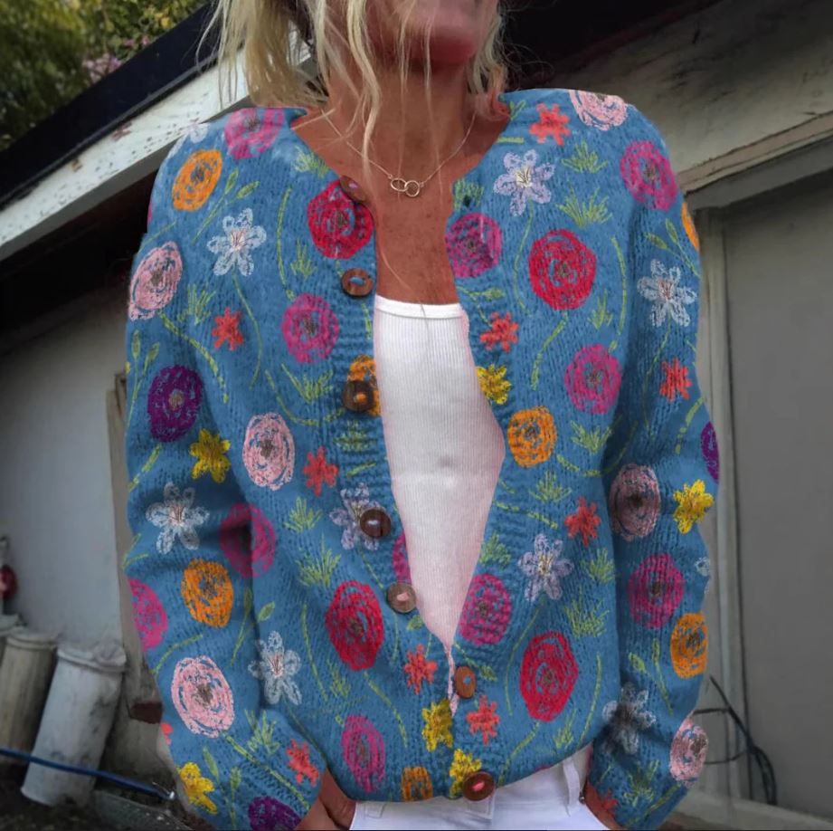 Joan – Patterned Cardigan